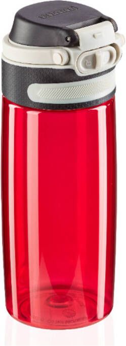 Leifheit 3263 Flip Tritan Drinkfles 550 ml Rood