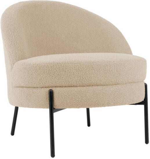 Leitmotiv Fauteuil Noble Teddy Curl Beige