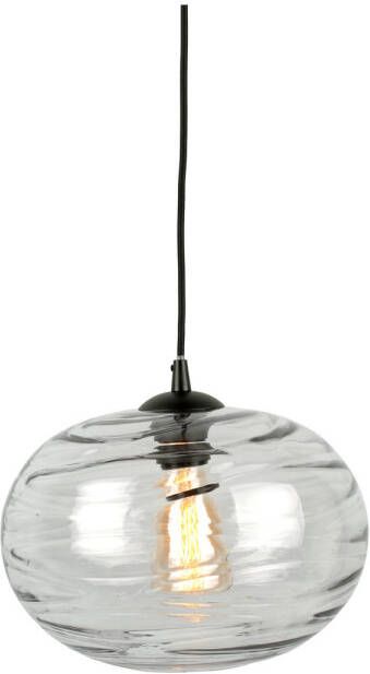 Leitmotiv Pendant lamp Glamour Sphere glass grey