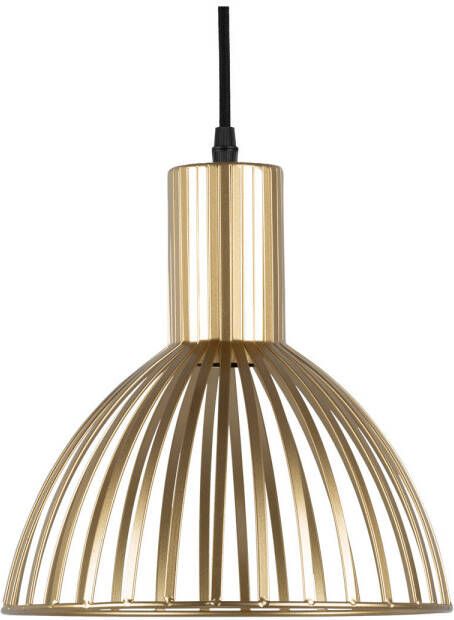 Leitmotiv Pendant lamp Lignes Round gold painted