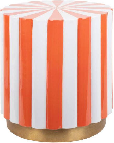 Leitmotiv Kruk Candy Swirl Bright Orange & White