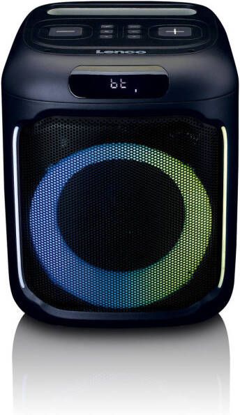 Lenco Bluetooth Party Speaker met LED-lichteffecten en batterijduur van 14 uur Zwart