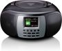 Lenco Draagbare DAB+ FM radio met Bluetooth CD-speler en groot LCD kleurendisplay Zwart-Grijs - Thumbnail 3