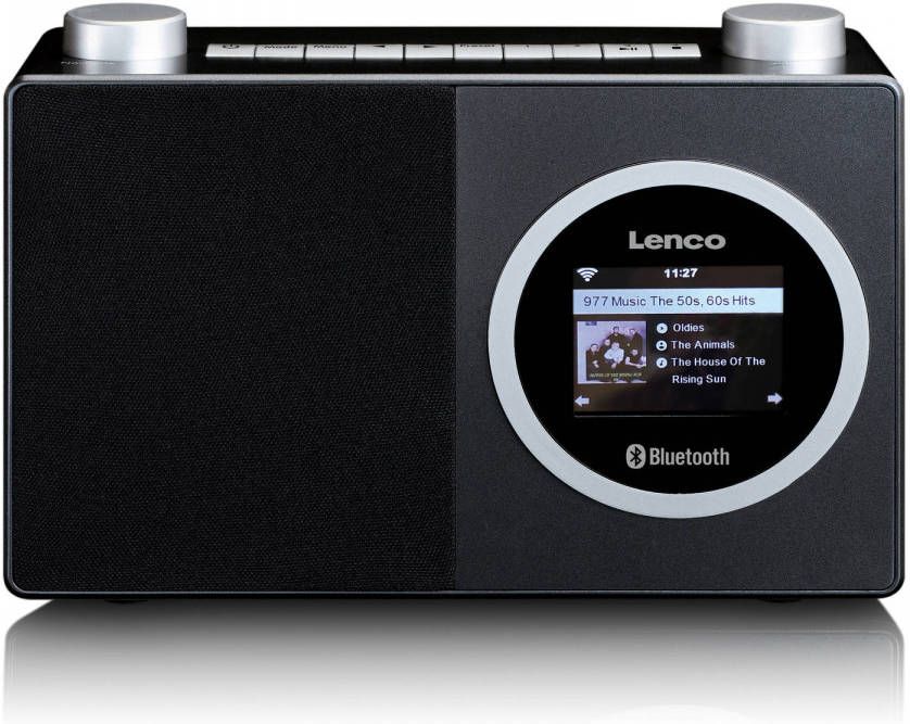 Lenco Internet radio met kleurendisplay en Bluetooth Zwart-Zilver