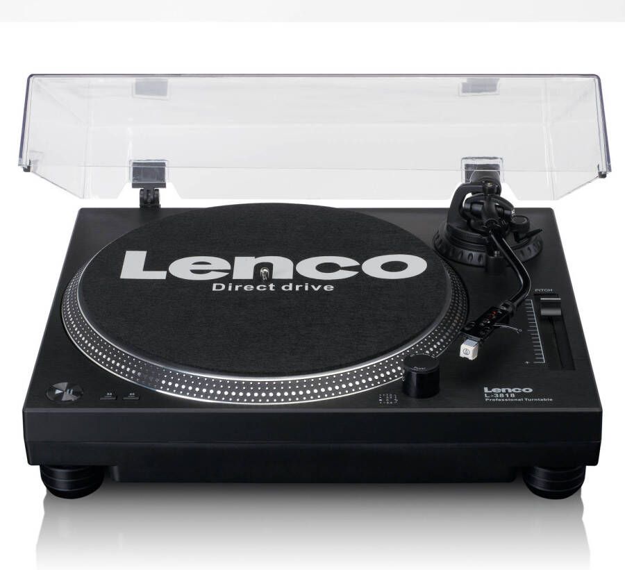 Lenco Direct aangedreven Platenspeler met USB PC encoding Zwart