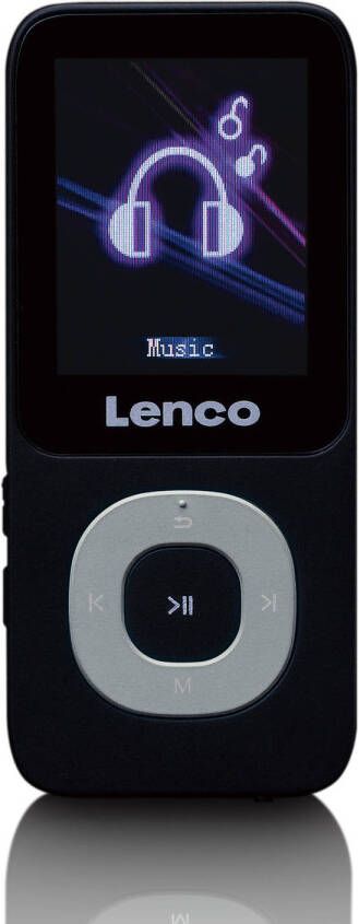 Lenco MP3 MP4-speler met 4GB micro SD kaart Zwart-Grijs