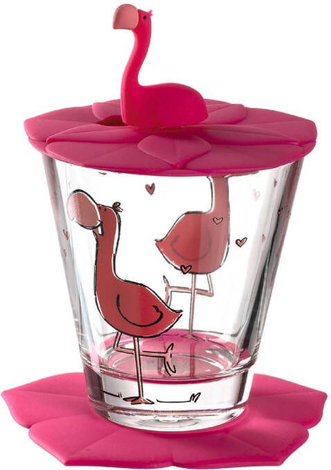 Leonardo Kinderglas Set Bambini Flamingo 215 ml 3-Delig