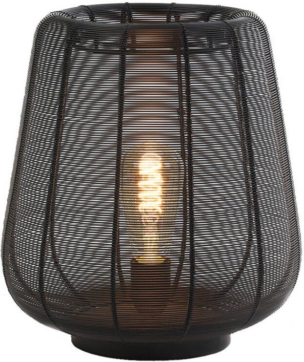 Light & Living Adeta Tafellamp draden 29x31 5cm mat zwart Modern - 2 jaar garantie