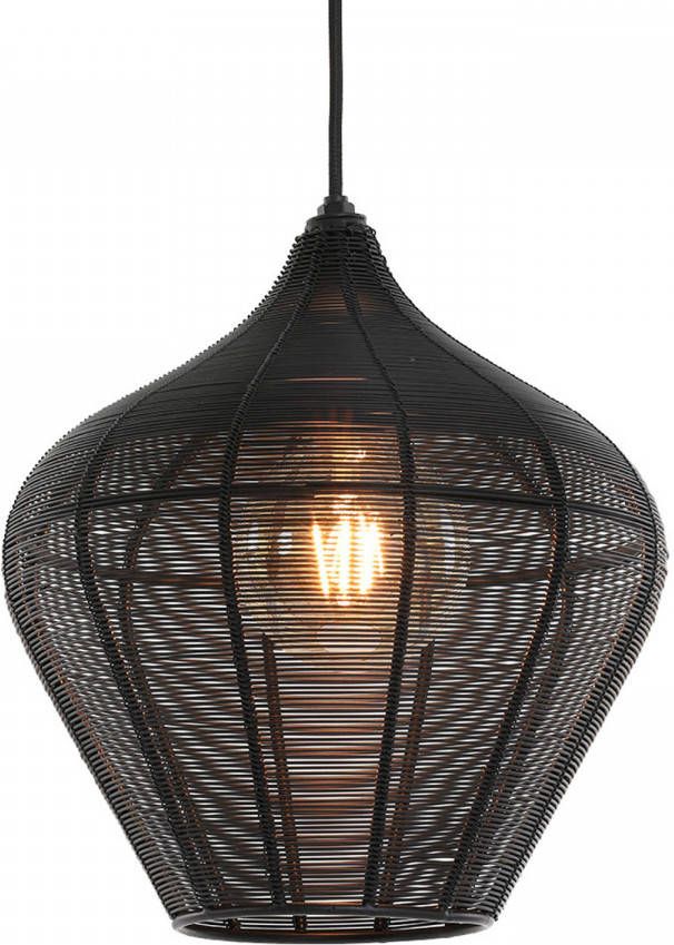 Light & Living Alvaro zwart hanglamp (Hoogte: 29 5 cm)