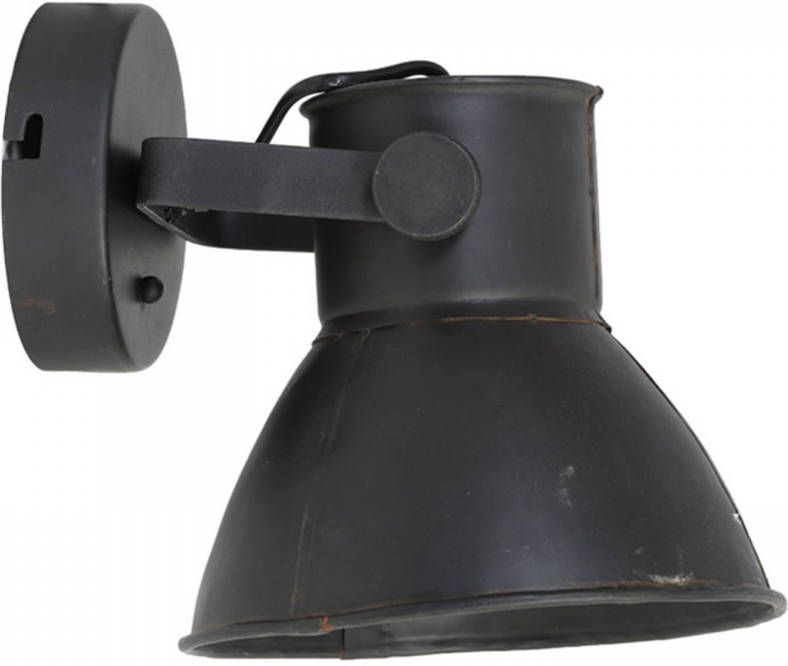 Light & Living wandlamp eliano zwart 19 x 21 x 17