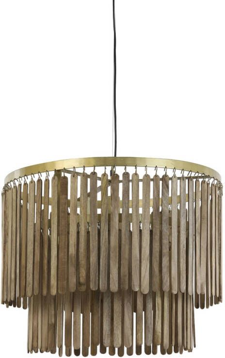 Light & Living Hanglamp Gularo Ø60x43cm Bruin