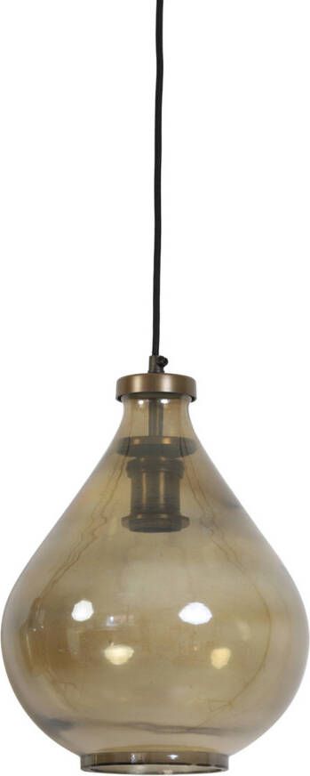 Light & Living Hanglamp Ilze 25x25x36 Bruin