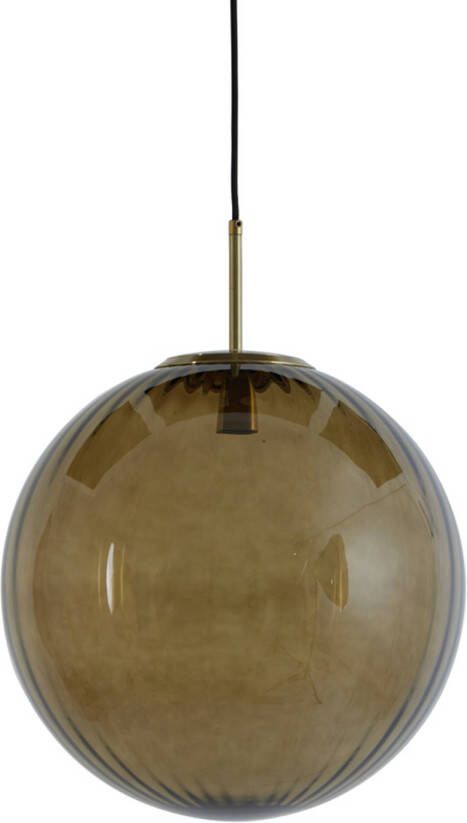Light & Living Light&living Hanglamp Ø48 cm MAGDALA glas bruin+goud