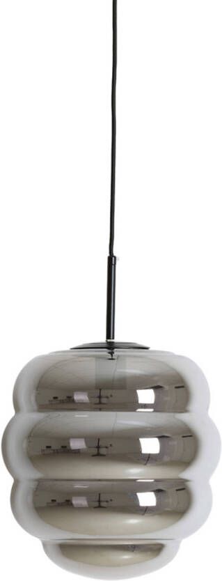 Light & Living Hanglamp 'Misty' 30cm kleur Smoke Mat Zwart