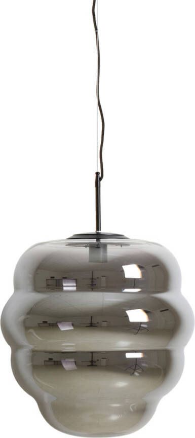 Light & Living Hanglamp 'Misty' 45cm kleur Smoke Mat Zwart