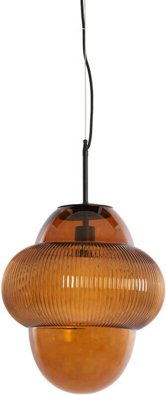 Light & Living Hanglamp Ovnis Ø35x40cm Bruin