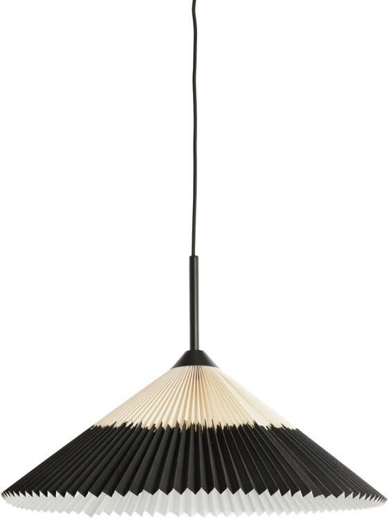 Light & Living Hanglamp Pleated Ø60x23cm Zwart