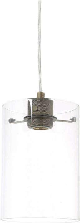 Hoyz Light & Living hanglamp ø15x22 cm vancouver ant.brons-glas