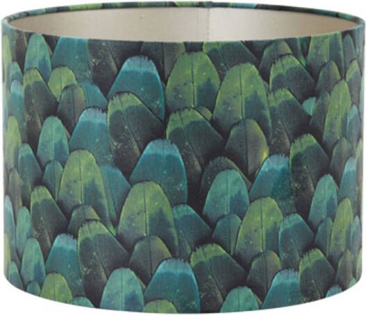 Light & Living Lampenkap FEATHERS 30x30x21 Blauw