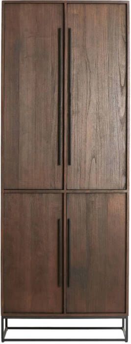 Light & Living Kast LILIAN 75x40x200cm Bruin