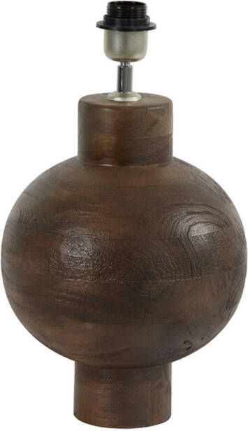 Light & Living Tafellamp Barumi Mangohout 42cm Mat Bruin (excl. kap)