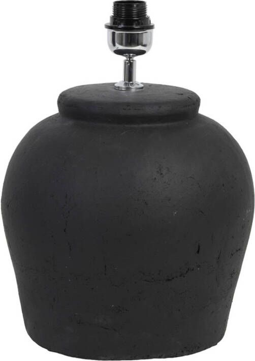 Light & Living Tafellamp Etna Keramiek 40cm Mat Zwart (excl. kap)