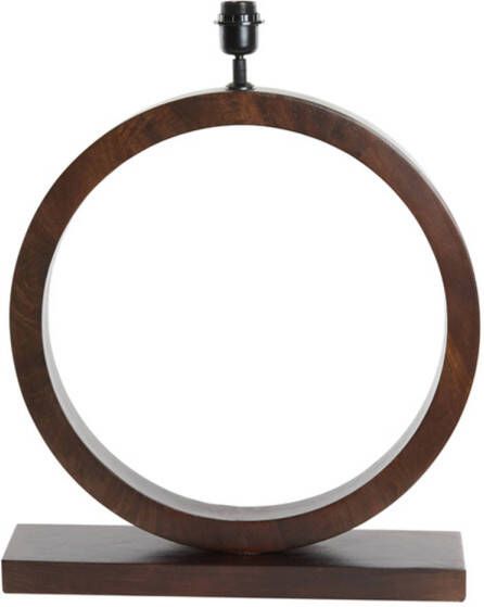 Light & Living Tafellamp Tinar Mangohout 64cm Bruin (excl. kap)