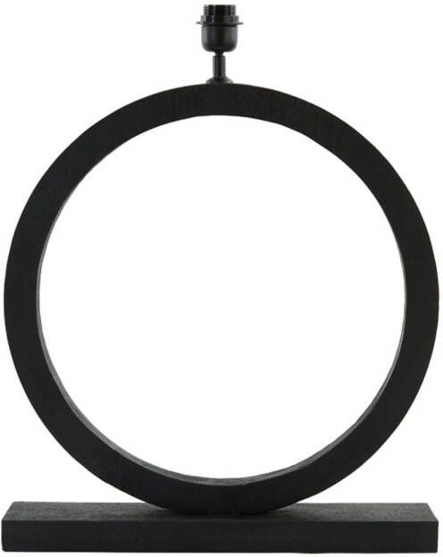 Light & Living Tafellamp Tinar Mangohout 64cm Mat Zwart (excl. kap)