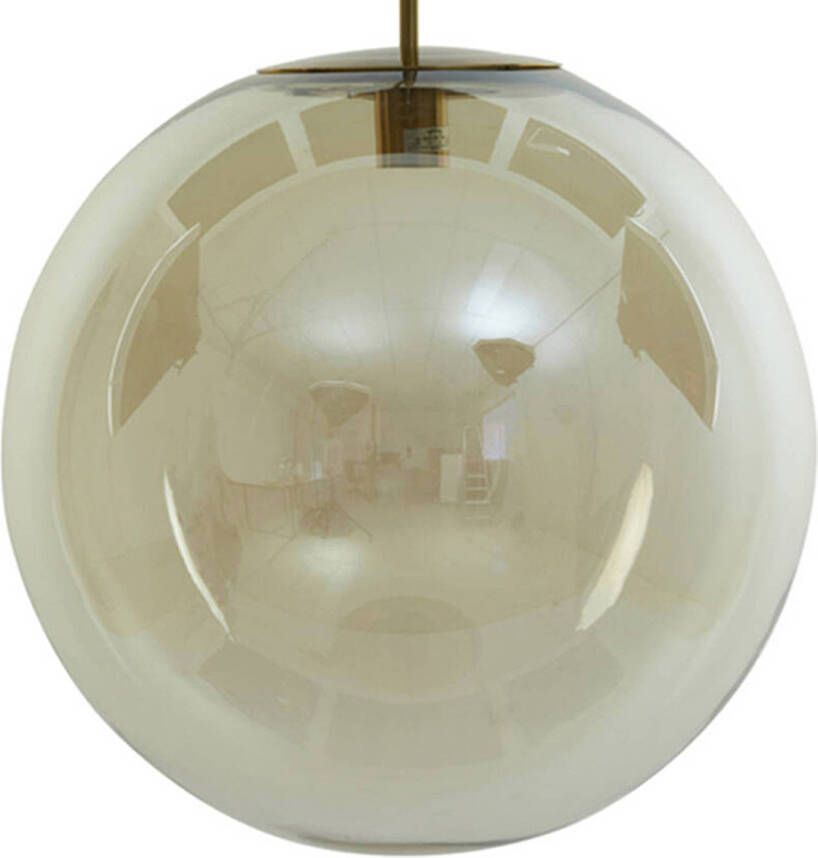 Light & Living Light and Living hanglamp brons glas 2958985