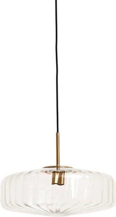 Light & Living Light and Living hanglamp goud glas 2971996