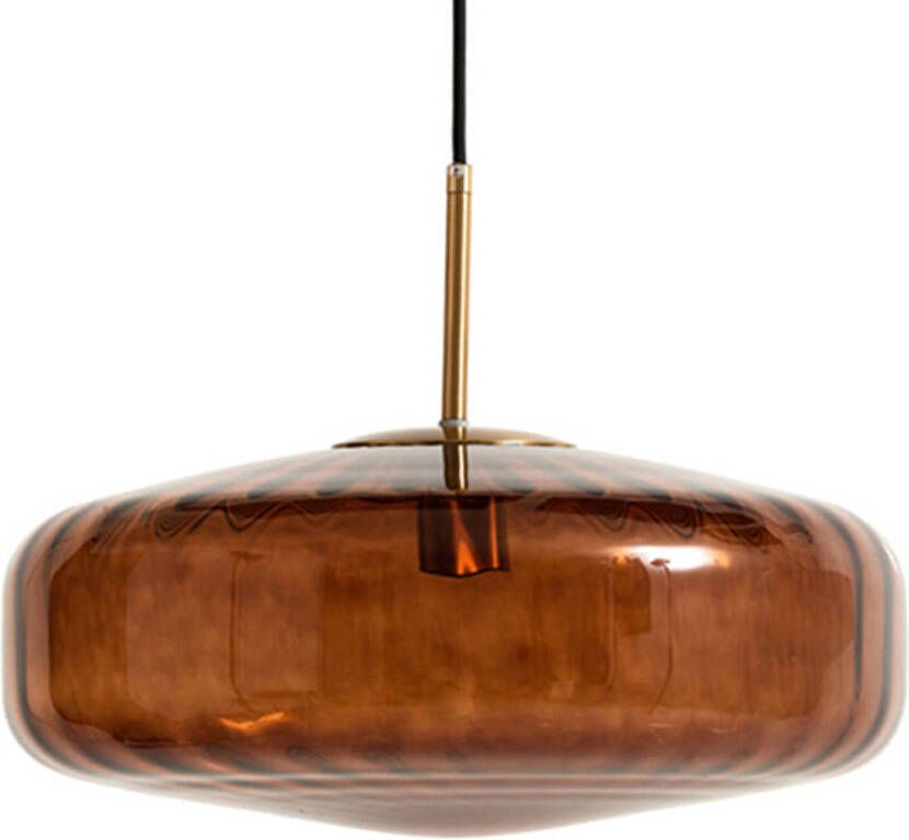 Light & Living Light and Living hanglamp goud glas 2972064