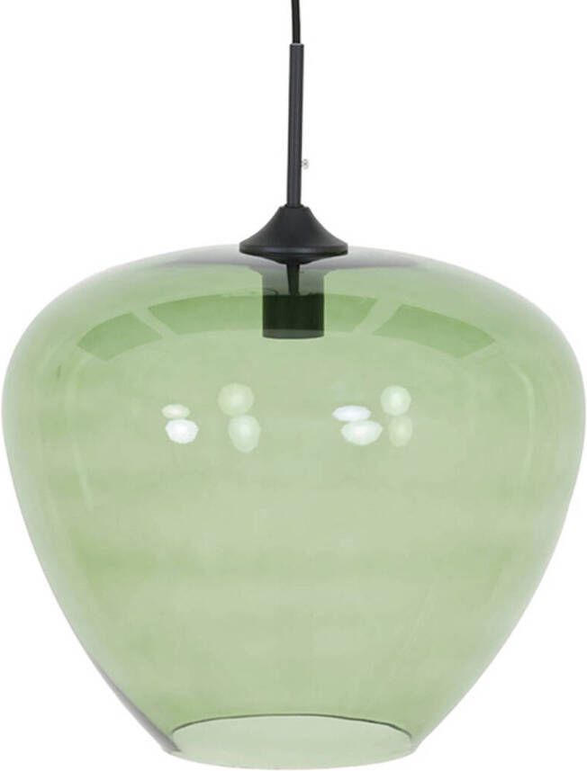 Light & Living Light and Living hanglamp zwart glas 2952481