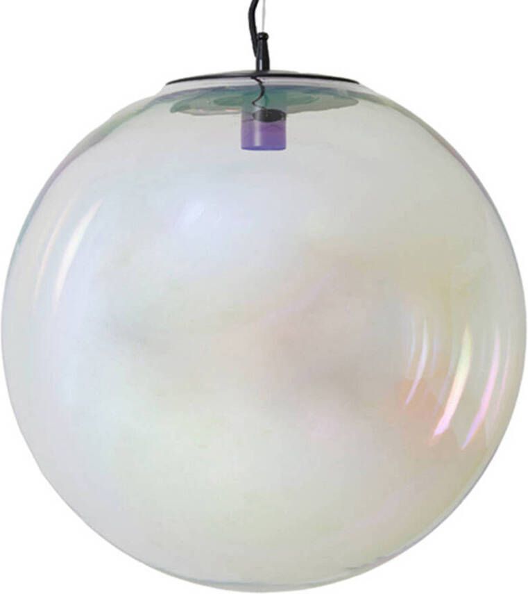 Light & Living Light and Living hanglamp zwart glas 2957400