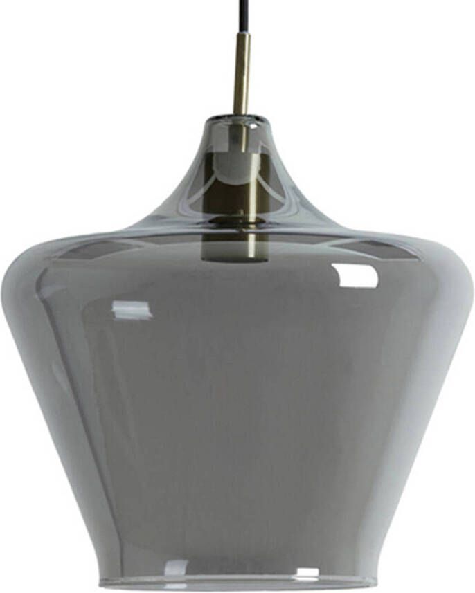 Light & Living Light and Living hanglamp zwart glas 2969012