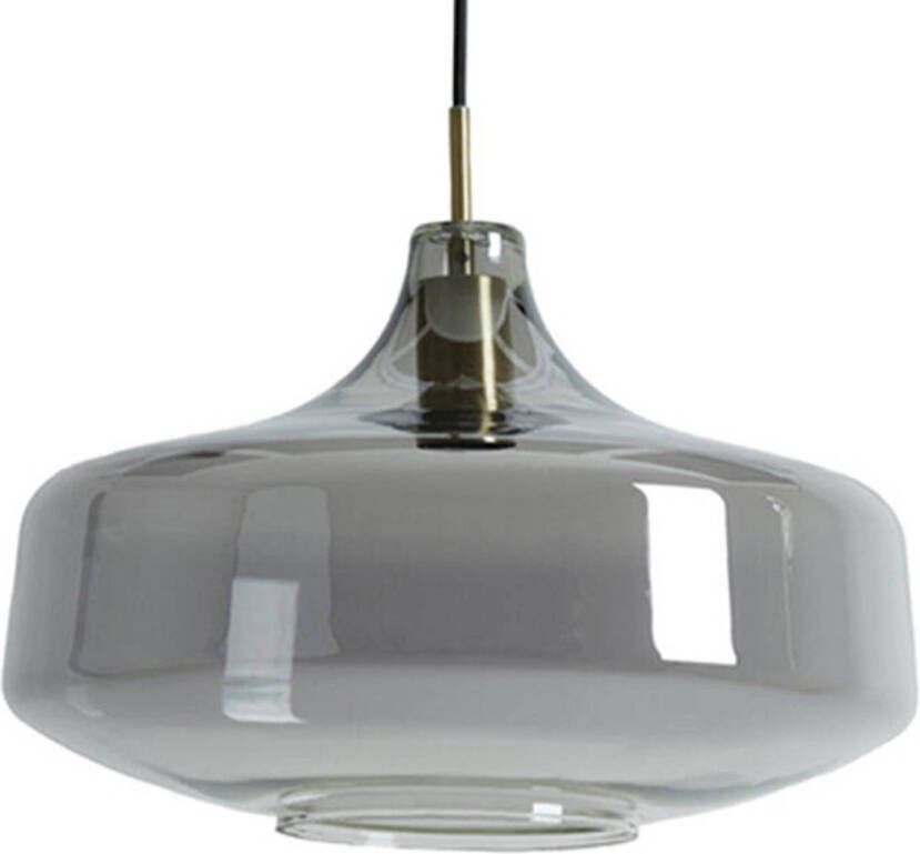 Light & Living Light and Living hanglamp zwart glas 2969112