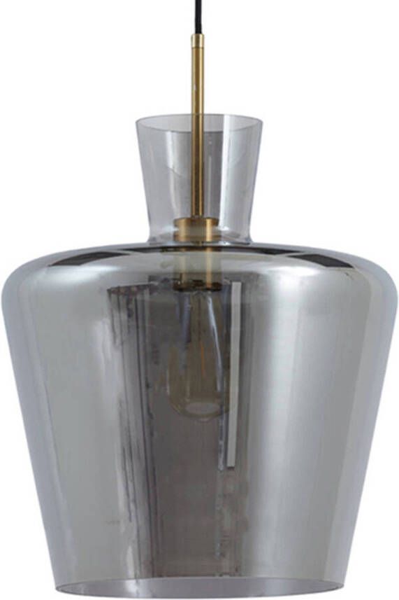 Light & Living Light and Living hanglamp zwart glas 2971027