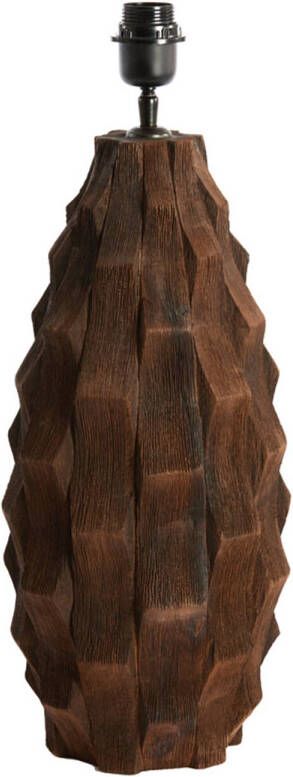 Light & Living Light&living Lampvoet Ø21x46 cm TAKABE hout chocolade bruin