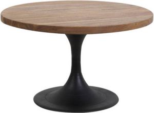 Light & Living Salontafel Ø60x36 cm BIBOCA acacia hout-zwart