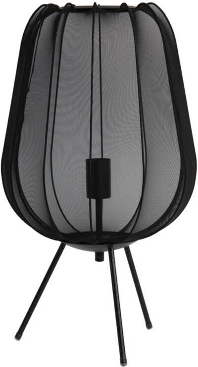 Light & Living Tafellamp 'Plumeria' 60cm hoog kleur Zwart