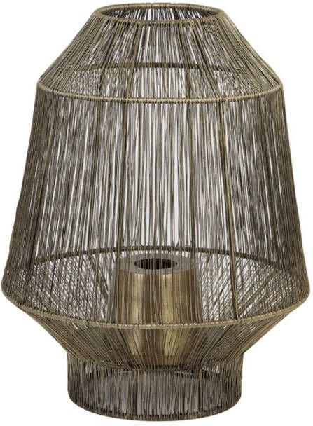 Light & Living Tafellamp 'Vitora' 38cm kleur Antiek Brons