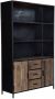 Livingfurn Wandkast Dakota 140 cm Riverwood Gecoat Staal - Thumbnail 2