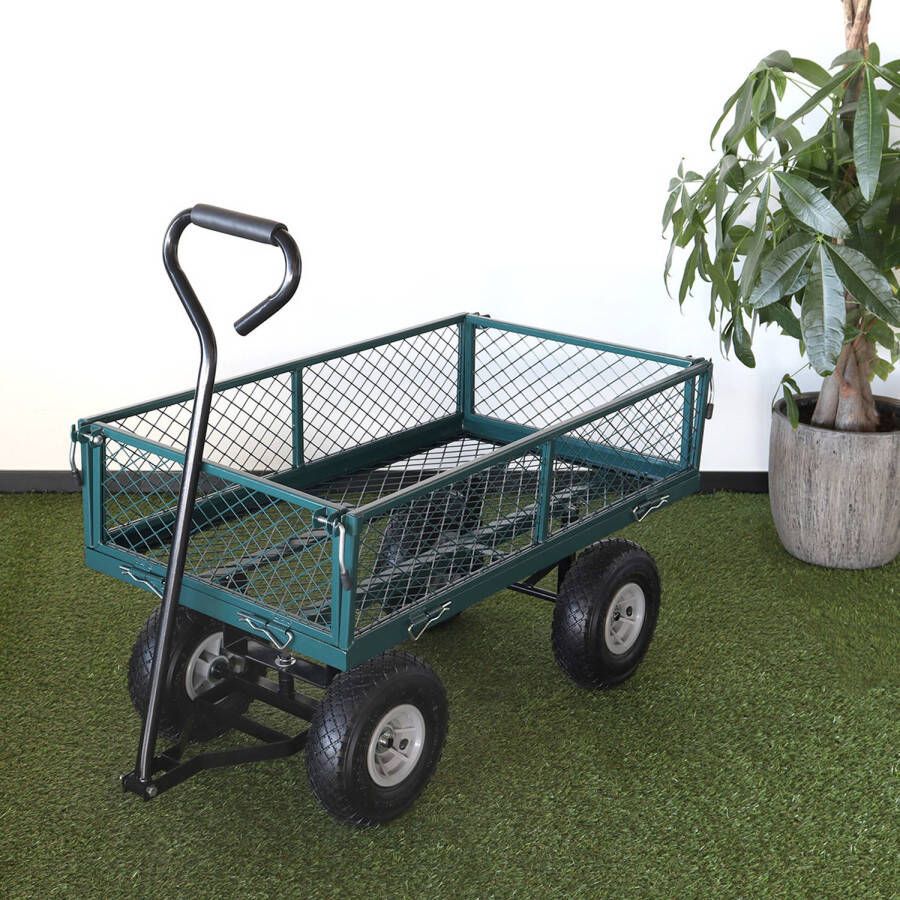 Lizzely Garden & Living Bolderkar bolderwagen prof groen handwagen