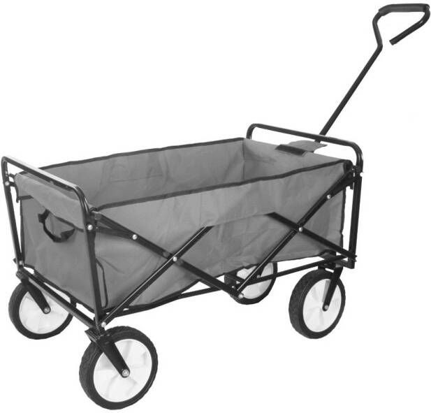 Lizzely Garden & Living Bolderkar opvouwbaar handwagen grijs bolderwagen