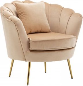 Lizzely Garden & Living Fauteuil Zitbank 1 Persoons Belle Zand Bankje