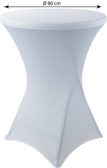 Lizzely Garden & Living Stretch rok wit statafelrok statafel 80cm statafelhoes