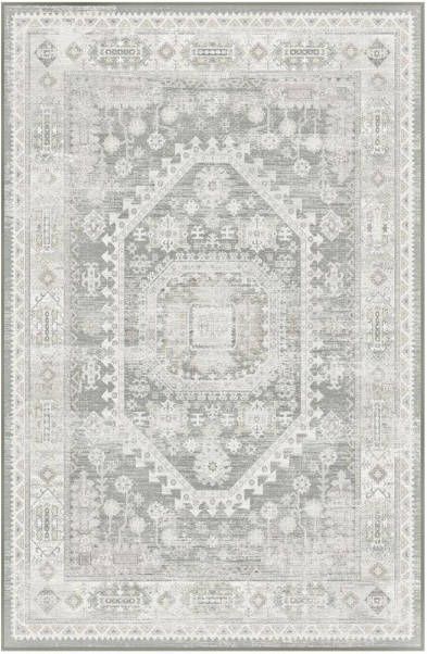 Lizzely Garden & Living Vloerkleed vintage 200x300cm wit grijs perzisch oosters tapijt