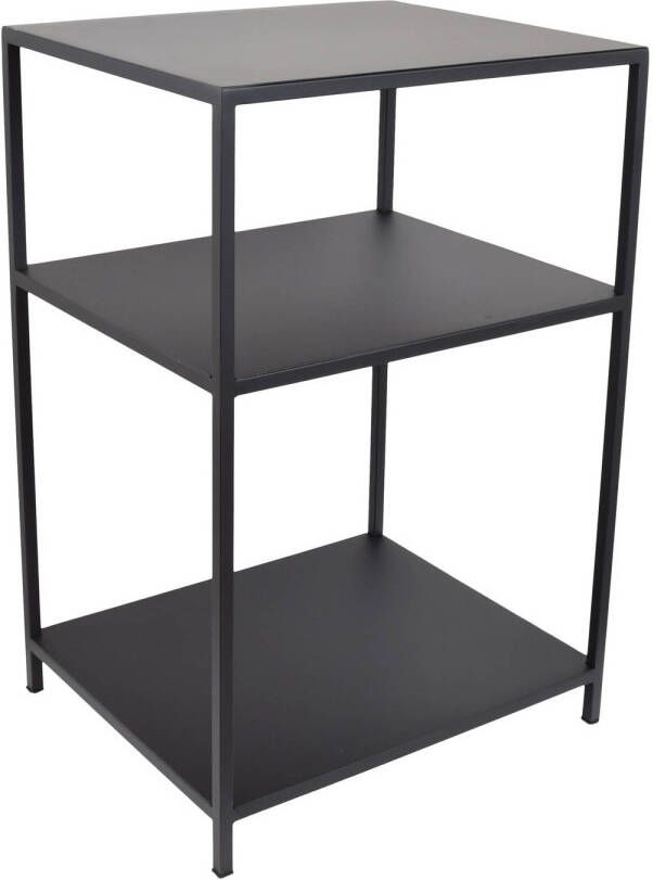 LOFT42 Metal Nachtkastje Zwart – Industrieel – 63x42x35 - Foto 2