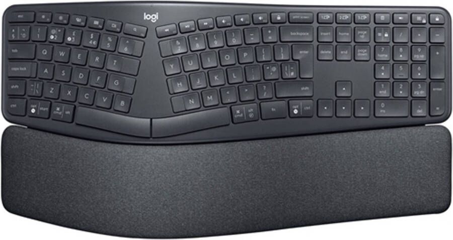 Logitech ergonomisch draadloos toetsenbord K860 (Zwart)