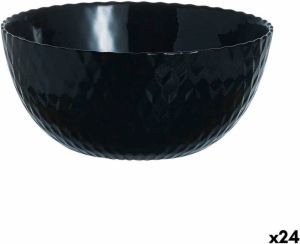Luminarc Kom Pampille Zwart Glas (13 cm) (24 Stuks)