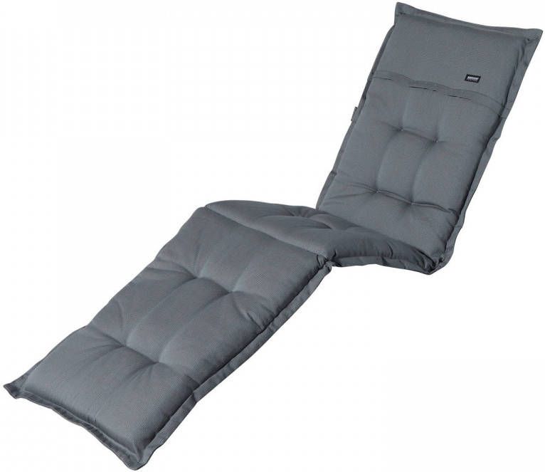 Madison Ligbedkussen Rib Grey 200x60 Grijs